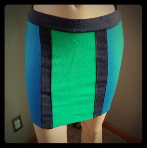 Forever 21 multi-color above knee mini skirt L
